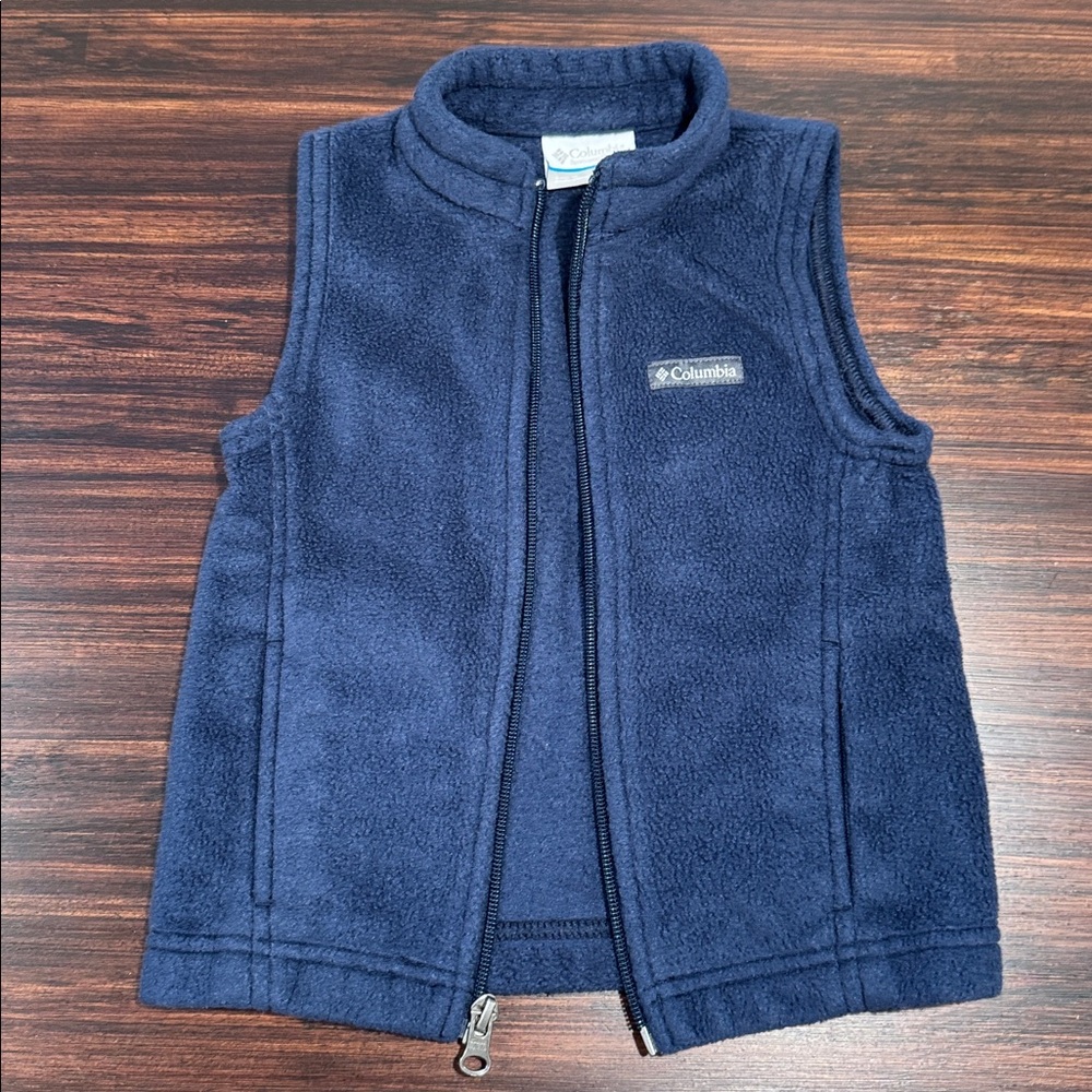 Columbia Deep Blue Fleece Vest 18-24 months